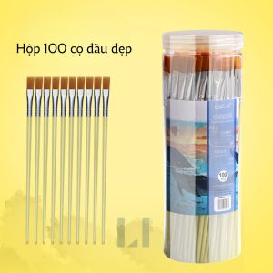 Set 100 cọ vẽ tranh vẽ vải cọ tô tượng tô màu cọ làm đồ handmade DIY