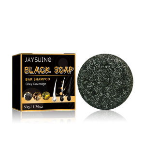 Jaysuing Dark Hair Soap: Thick black hair care and cleansing scalp softening and strengthening hair shampoo soap