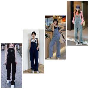 BIG SALE OVERALL JUMPSUIT JEANS WANITA/JUMPSUIT CELANA KODOK KAKI LEBAR STYLE KOREA TERBARU/JUMPSUIT WANITA DEWASA