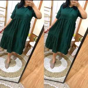 Desain Daster & Midi Dress Kekinian: Daster Ruffle Busui Wanita Dewasa & Long Tunik Terbaru