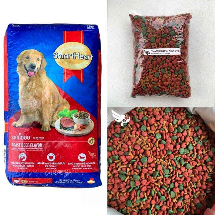 SmartHeart for Adult Dogs of All Breeds 1kg Repacked Roast Beef