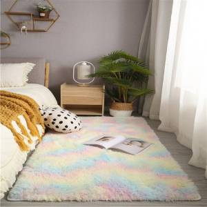 สีใหม่ทูโทน พรม พรมขนยาวนุ่ม พรมปูพื้น พรมห้องนั่งเล่น พรมห้องนอน ตกแต่งสวย ผ้าปูพื้นพรม มีหลายขนาด