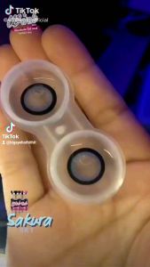 คอนแทคเลนส์ บิ๊กอาย รุ่น Sakura  มีสีเทา/ตาล/ฟ้า/เขียว/ม่วง gray/brown/blue/green/violet มีค่าสายตาปกติ (0.00)