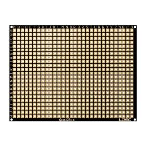 บอร์ดทองแดง6X8Cm FR4 PCB สองด้านบอร์ดเบรดบอร์ดแบบ2.54สำหรับการบัดกรีการทดลองทางอิเล็กทรอนิกส์แบบ DIY