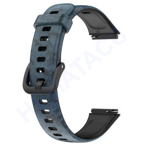 Strap Huawei Band 7 / Huawei Band 6 / Honor Band 6 Motif Tali Jam Army Camo