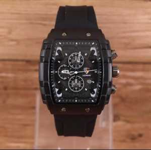 EDISI TERBATAS JAM TANGAN PRIA ANALOG JAM TANGAN LEOPARD 005 MEWAH & ELEGAN ANTI AIR TANGGAL AKTIF BODY OVAL FREE GELANG & BATERAI CADANGAN