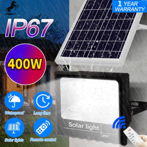 JAZZ GORDON Solar led outdoor light 100W/120W/200W/300W Spotlights Outdoor Floodlight  for Yard Garage Deck Pathway Porch IP65 Waterproof(working 10-12h)