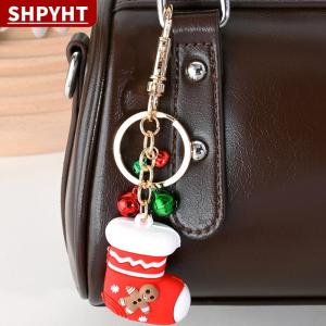 [COD] SHPYHT TOY Cartoon Santa Claus Keychain Cute Backpack Pendant Bag Charms Hangings Ornament Accessories Christmas Gift