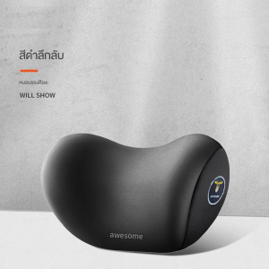 หมอนรองคอในรถ หมอนรองคอ รองไหล่ ที่รองพิงหลังสำหรับรถยนต์ หมอนรองคอ  พนักพิงศีรษะ เมมโมรี่โฟม หนังนิ่ม หมอนรองคอรถยนต์