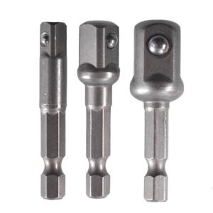 3 cái/Bộ máy khoan điện bộ chuyển đổi ổ cắm bộ 1/4 "3/8" 1/2 "Máy bắt vít Adapter 360 ° xoay chuôi lục giác công cụ quà tặng cho người đàn ông