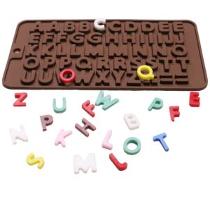 Cetakan coklat silikon / Cetakan silikon angka / Cetakan silikon abjad / Cetakan huruf silikon