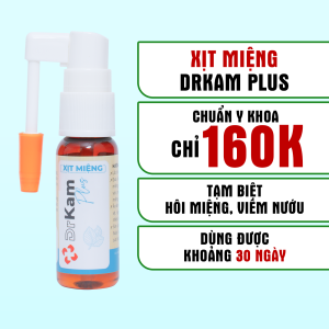 Xịt miệng chuẩn y khoa DrKam - Khử mùi hôi miệng viêm nướu