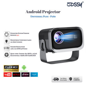[360°Adjustable Stand] ZDSSY P28B Portable LED airplay Miracast Projector Electric Focus Projector 1080P 4k ultra hd Outdoor Projector With Android 11BT5G WiFi and Bluetooth 15000 Lumens ±45° Keystone Correction Home Cinema Mini Projector