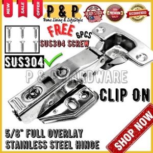 Heavy Stainless steel Kitchen Cabinet Furniture Soft Close Conceal Door Hinge Engsel Perabot Hydraulic SUS304