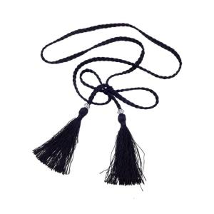 เข็มขัดโบฮีเมียนบางแบบวินเทจบเข็มขัดแฮนด์เมดถักด้วยพู่ประดับเข็มขัดเข็มขัดตกแต่งสำหรับผู้หญิง