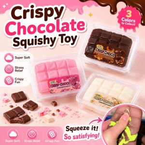 Crispy Chocolate Squishy Toy Stress Relief Slow Rebound Soft Safe Material Squeeze Fun Fidget Toy
