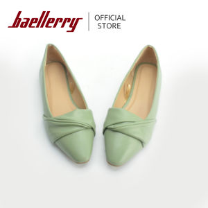 Baellerry Spring Autumn Womens French Flats Pointed Toe Soft Sole Slip-on Elegant Comfortable Shoes