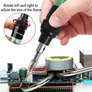 Pena Solder Gas Mini Portabel 3in1 Gas Iron Butane Tool 1300℃ Dengan Ujung Mata Solder