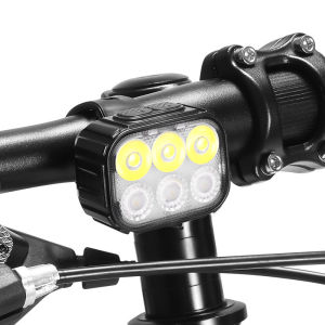 Q6 Bicycle Light Rechargeable LED Bike Front Light MTB Road Bike Headlight Warning Taillight Cycling Accessories