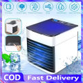 2024 NEW Mini Air Conditioner fan Portable air cooler Original Japan Arctic Air Ultra Power Cooling Mini Fan AC Cooler Portable Air Cooler Desktop Aircondioner with 7 Color Led Night Light Evaporative Aircooler Portable Aircon for Small Room. 