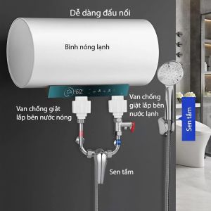 Van Chống Rò Điện Máy Giặt Bình Nóng Lạnh – Van Chống Giật Đường Nước Lõi Xoắn Ốc An Toàn Điện Nước