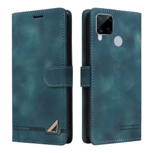 Anti-Fall Phone Case For OPPO Realme C25S C25 C21 C20 C11 2021 C15 C12 Retro Magnetic Leather Wallet Card Slot Flip Case Casing