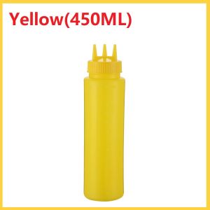 CPY 3 Hole Squeeze Bottle Sauce Vinegar Oil Ketchup Gravy Cruet Condiment Dispenser