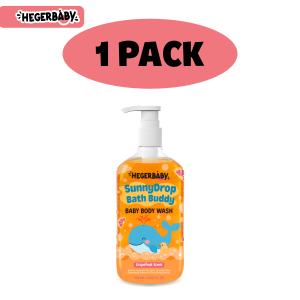 Hegerbaby Baby Wash SunnyDrop Bath Buddy - Grapefruit Moisturizing & Refreshing Shower Gel 320ml