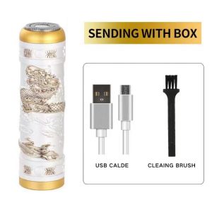 Máy Cạo Râu Kỹ Thuật Số Mini Dùng Ướt Và Khô Có Thể Sạc Lại Bằng Cổng USB Cho Nam