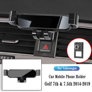 Car Phone Holder For Volkswagen VW Golf 7 8 MK7 2014-2022 Gravity Navigation Bracket GPS Stand Air Outlet Clip Rotatable Support