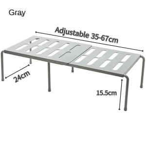COD Kitchen Retractable MultiFunction Shelf Desktop Storage Organizer Layered Seasoning Rack