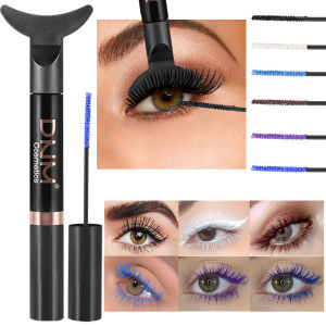 DNM 6 Colors Mascara Easy To Operate Waterproof Thick Curling Long Lasting Colorful Tail Slender Mascara Eyes Makeup