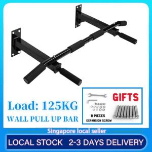 Wall-mounted multi-purpose pull-up bar and double bar thick and sturdy for exercising at home Maximum load 125KG