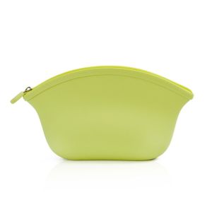 BAIXL Waterproof Silicone Cosmetic Bag Candy Color Zipper Wash Storage Bag Portable Space Saving Make Up Pouch Travel