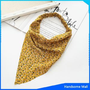 H.S. ที่คาดผมพิมพ์ลาย ทรงสามเหลี่ยม พิมพ์ลายดอกไม้  printe