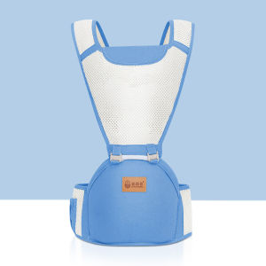 HamshMoc Multifunctional Baby Carrier Backpack Ergonomic Breathable Baby Waist Stool Comfortable Infant Sling Backpack with Hip Seat Storage Bag for Baby Travel