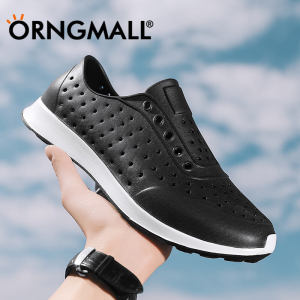ORNGMALL Men and Women Sandal Jelly Shoes Summer Shoes Garden Shoes Beach Hollow Mules Clogs Candy Color Sandals Waterproof Beach Sandals Size 36-45