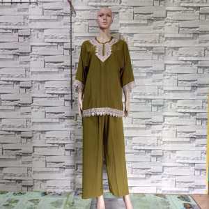 Ld 120 Setelan CP dewasa/setelan daster arab/setelan baju tidur terkini murah bisa COD