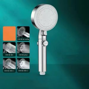 Vòi Hoa Sen Vòi Sen Tăng Áp Cao Cấp Không Gỉ 5 Chế Độ Nước -Aeneas Shop