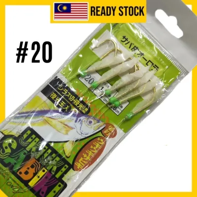 UkiUki Sabiki Apollo Hook live bait fishing mataa cari umpan hidup/selar/kembung/talang/tamban/ikan temenung/Sagai