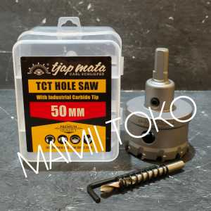 Tjap Mata hole saw TCT 50mm Bor pelubang baja stainless besi alumunium
