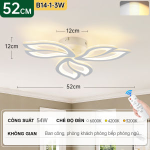 Đèn Ốp Trần LED Nghệ Thuật GOGEOUS Hình Hoa Hiện Đại 3 Chế Độ Ánh Sáng CRI Ra≥97 Chống Chói Bảo Vệ Mắt Bảo Hành 24 Tháng