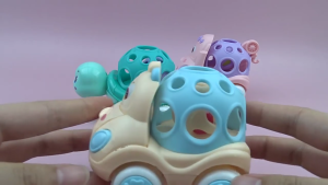 Toddler Cartoon Animal Inertia Car Toy with Push and Go Designs Fine Motor Develops Coordination Toy Car for Boys Girls