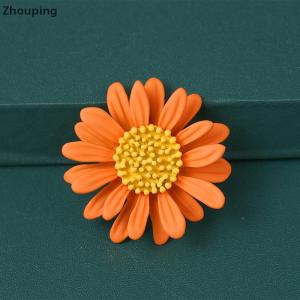 【ZP】 Flash Sale Cute Cute Sunflower Brooch Pins for Hijab Hats Dress or Bags Jewelry Accessories