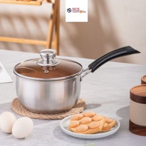 18CM Food Grade Stainless Steel Soup Pot With Handle Milk Pot Sauce Pan Suit For All Cooker Stove Induction Pots不锈钢单柄奶锅