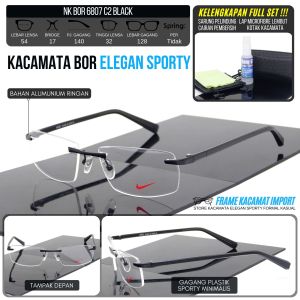 Frame Kacamata Minus Bor Pria Wanita