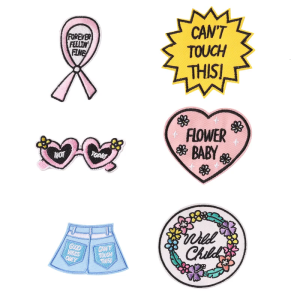 6 Pcs Flower Baby Embroidered Patches Shorts Repair Patches Iron On Patches Applique Patches Sewing Patches for Clothes