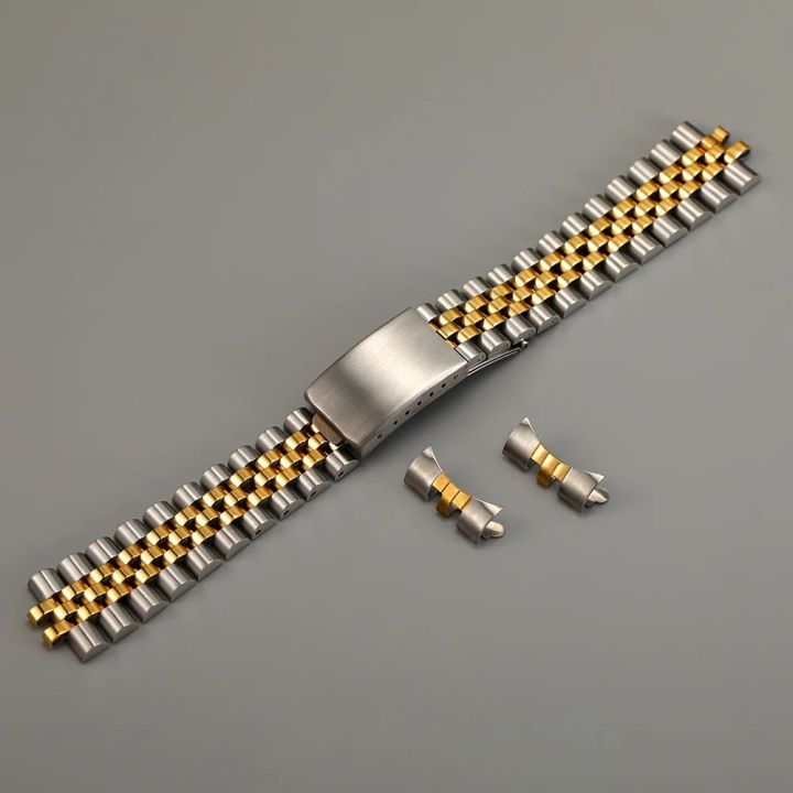 Best Budget Luxury Gold Tone Stainless Steel 20 mm Watch Band AK505RG_K0017799