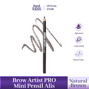 JUST MISS Brow Artist PRO Mini 1.3g - Pensil Alis Eyebrow Pencil Pigmented Kosmetik Perona Alis Original