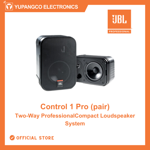 Control Pro Pac Audio Control 1 Pro (pair) Two-Way ProfessionalCompact Loudspeaker System ...